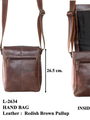 HAND BAG (Redish Brown Pullup) L-2634